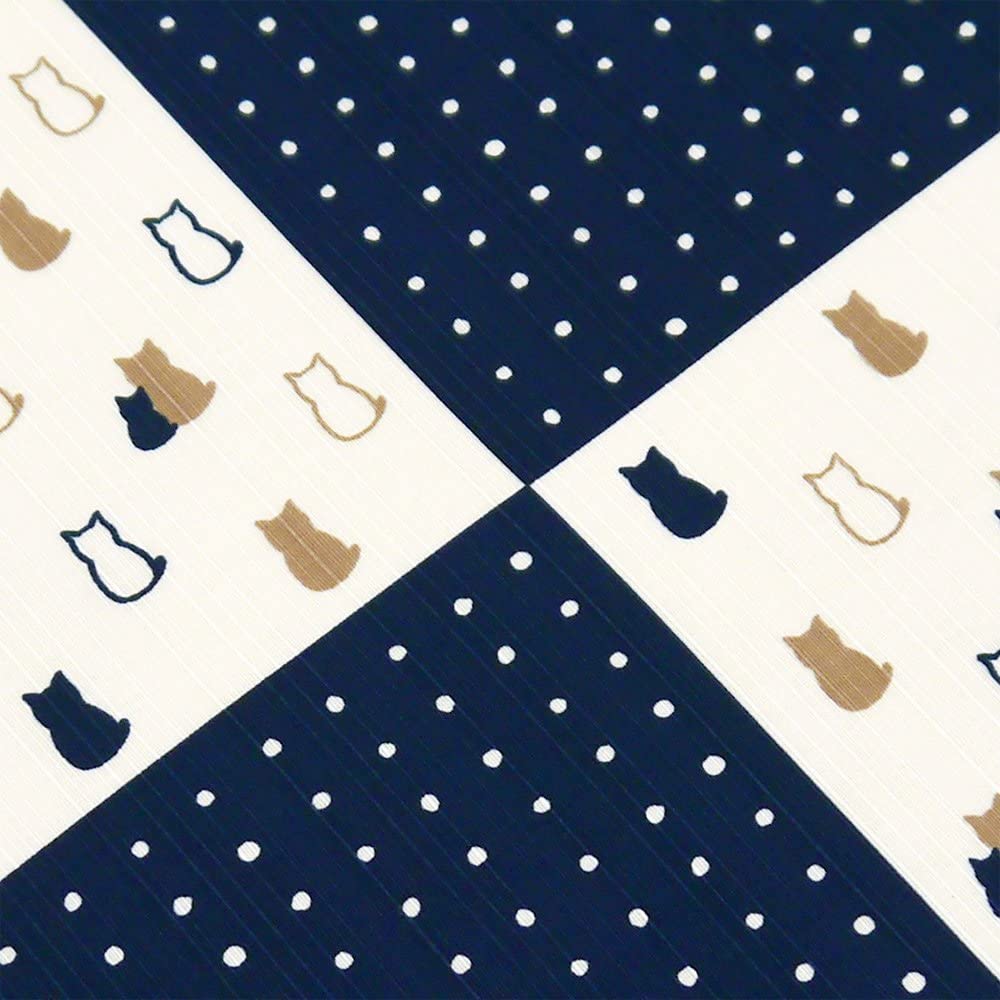 Furoshiki 20"- Cat Navy