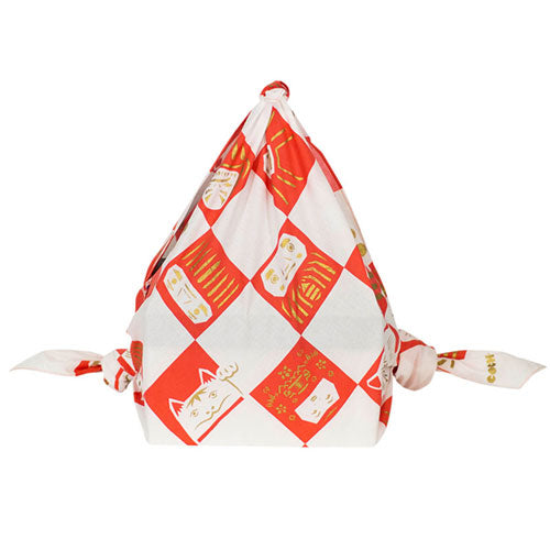 Furoshiki 27"- Cochae Fortune Cat Daruma