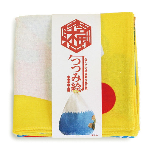 Furoshiki 20"- Cochae Mt. Fuji, Crane & Turtle