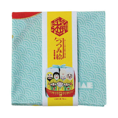 Furoshiki 27"- Cochae Seven Lucky Gods & Tai Fish