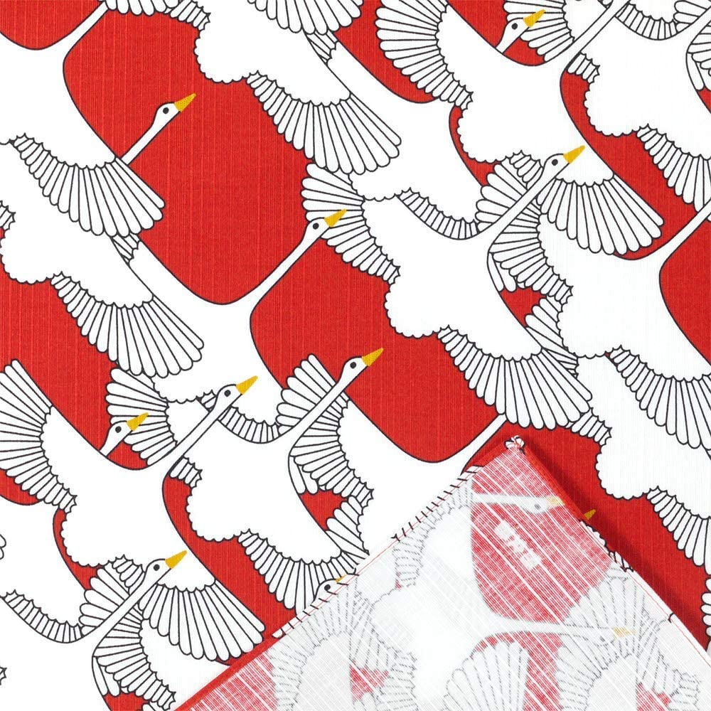 Furoshiki 20"- Crane Red