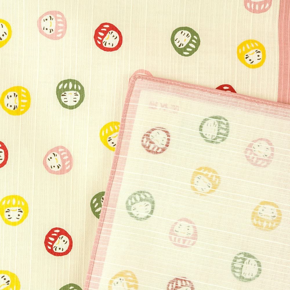 Furoshiki 20"- Daruma Pink