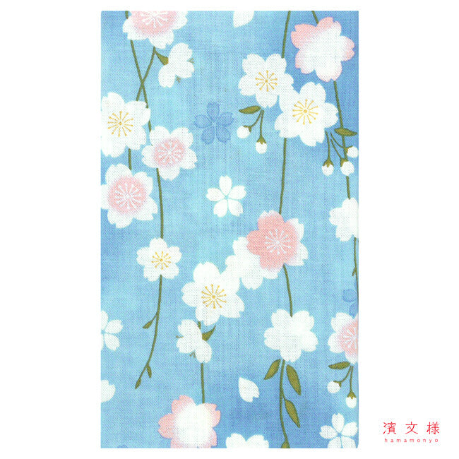 Tenugui Towel - Sakura Blue