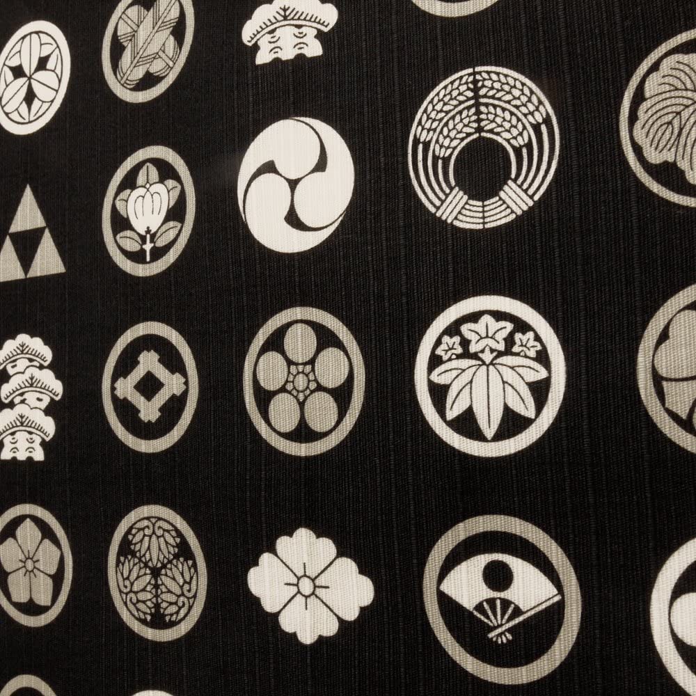 Furoshiki 20"- Mon Crest Black