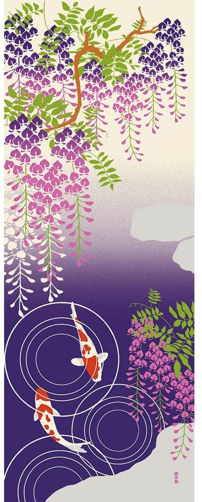 Tenugui Towel - Weeping Wisteria