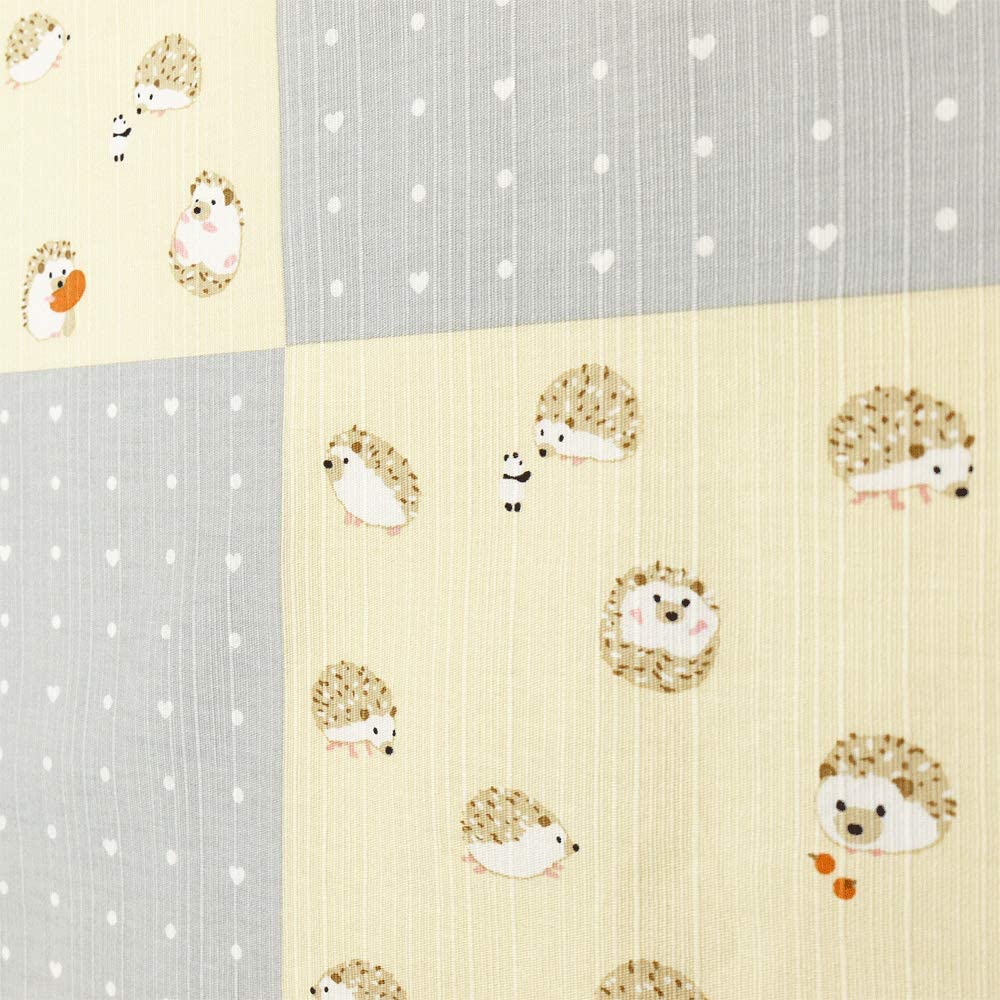 Furoshiki 20"- Hedgehog Panda Grey