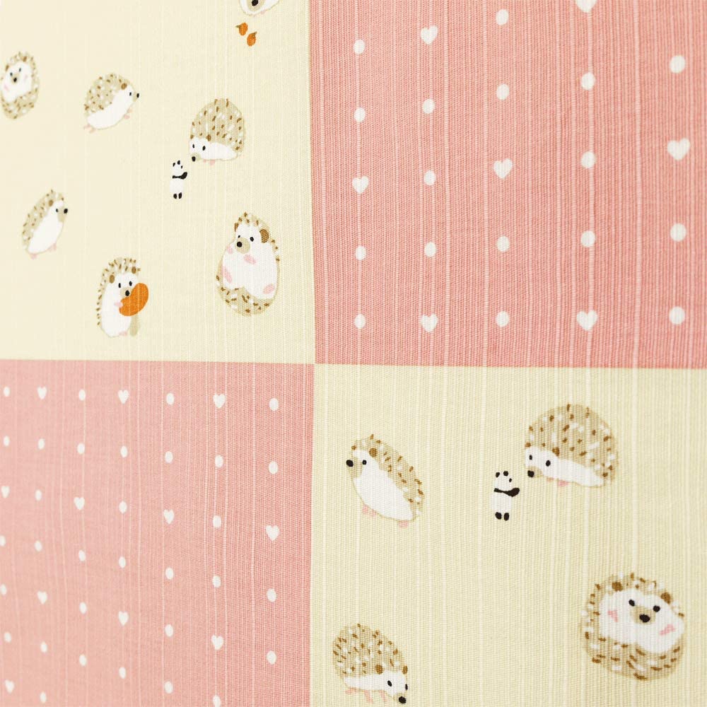 Furoshiki 20"- Hedgehog Panda Pink