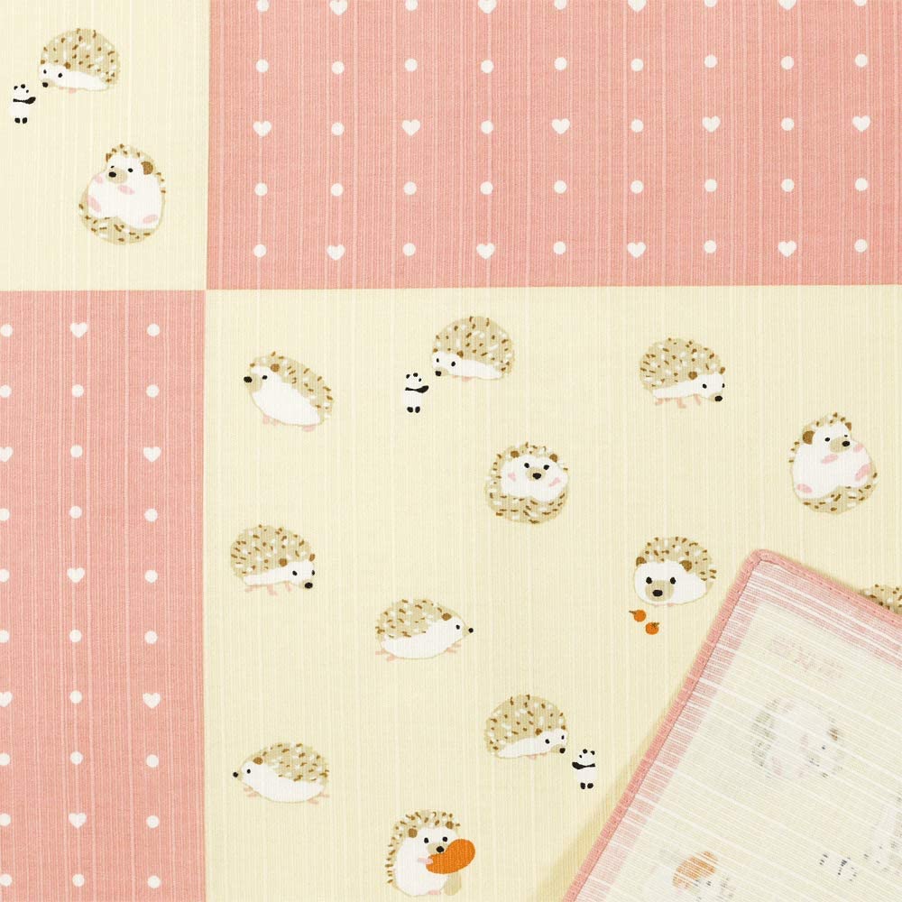 Furoshiki 20"- Hedgehog Panda Pink