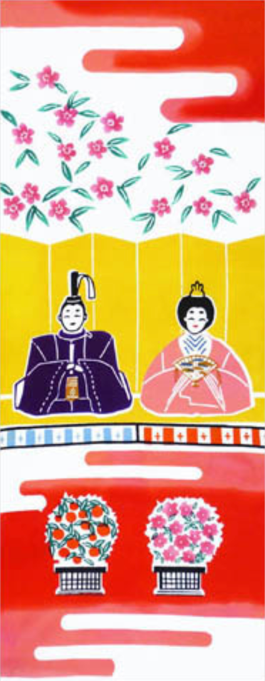 Tenugui Towel - Hina Doll