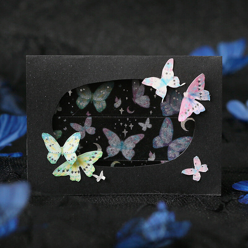 Washi Tape 20mm - Foil Stamping Night Butterfly