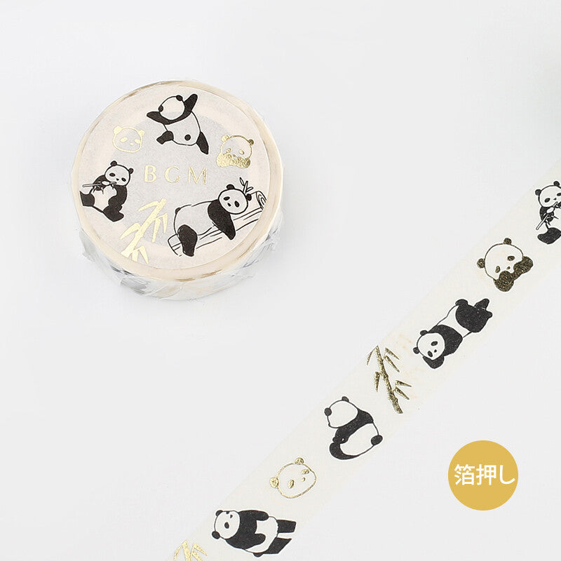 Washi Tape 15mm - Foil Stamping Panda