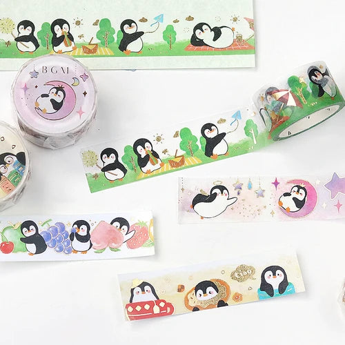 Washi Tape 20mm - Foil Stamping Penguin