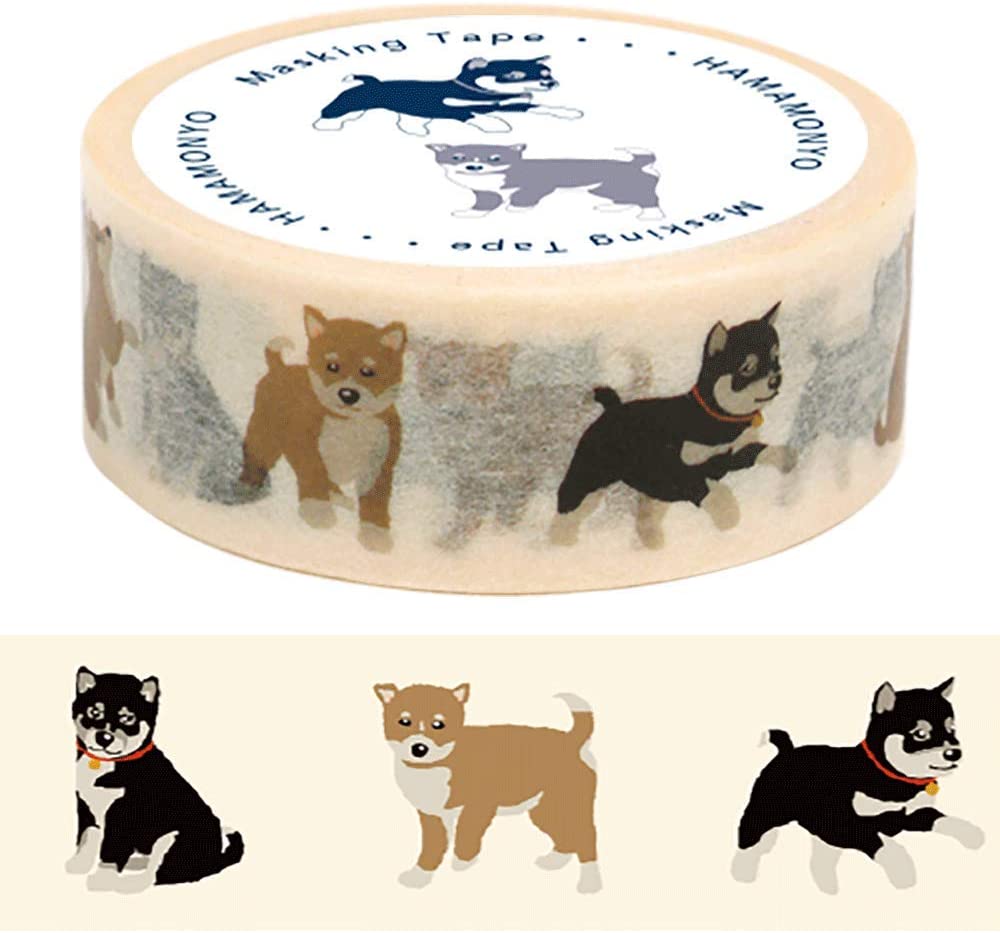 Washi Tape 15mm - Shiba Dog