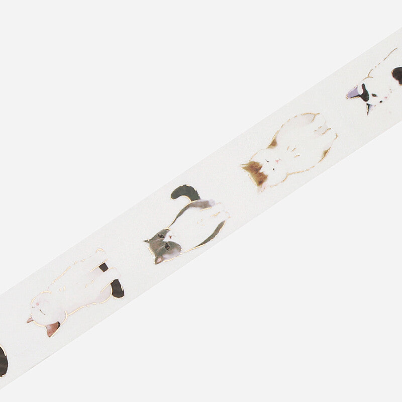 Washi Tape 20mm - Foil Stamping Sitting Cats