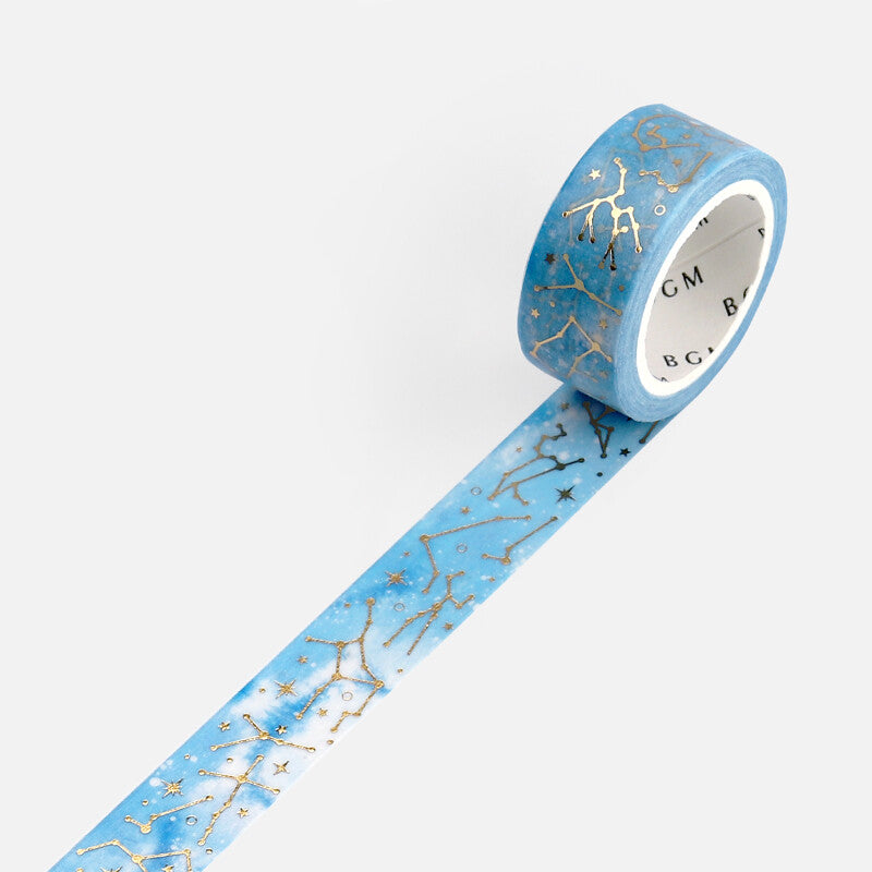 Washi Tape 15mm - Foil Stamping Constellation