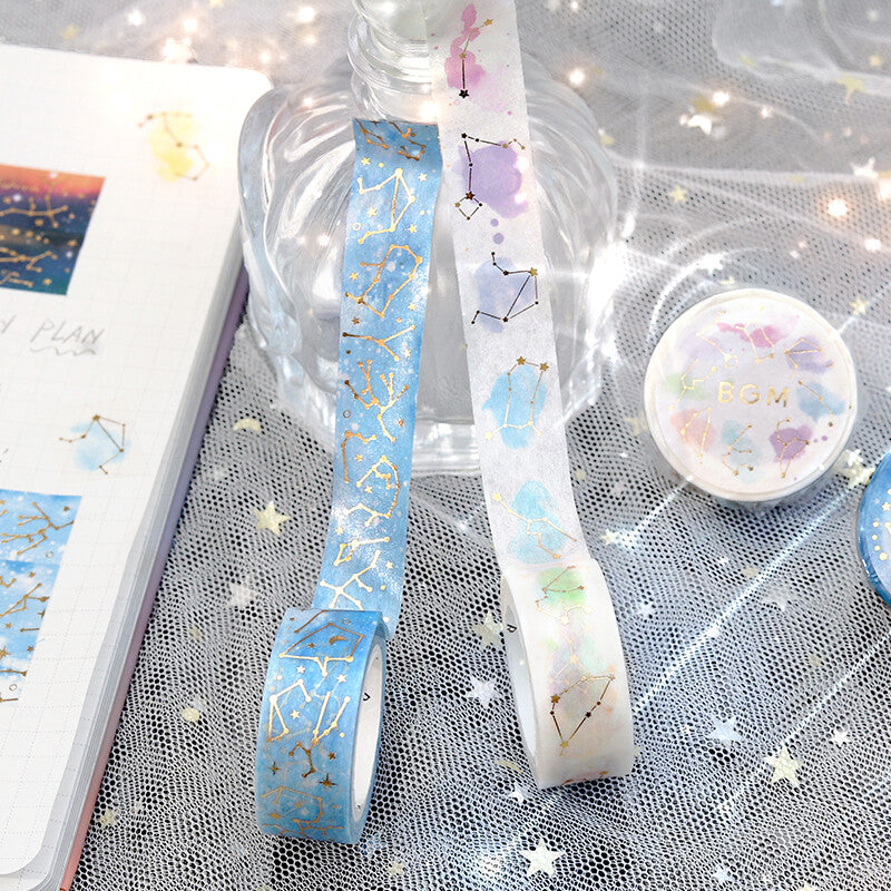 Washi Tape 15mm - Foil Stamping Constellation