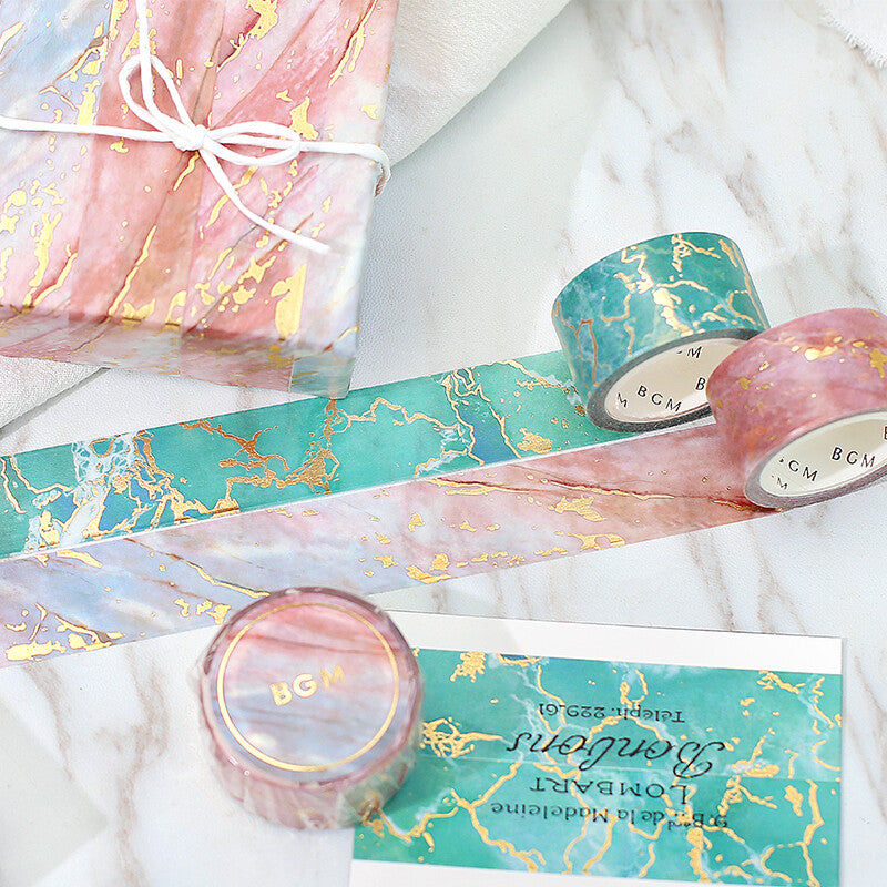 Washi Tape 20mm - Foil Stamping Stone Champagne