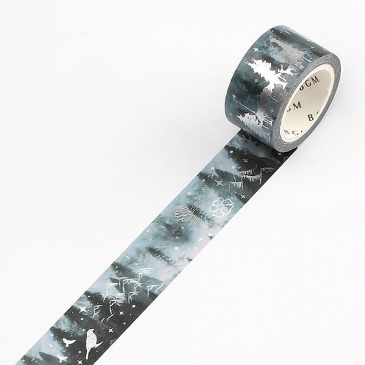 Washi Tape 20mm - Foil Stamping Winter Forest