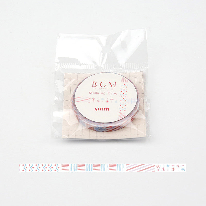 Washi Tape 5mm - Mix