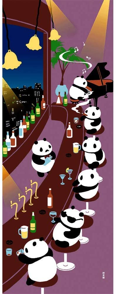 Tenugui Towel - Panda Bar