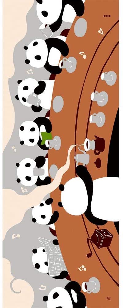 Tenugui Towel - Panda Cafe