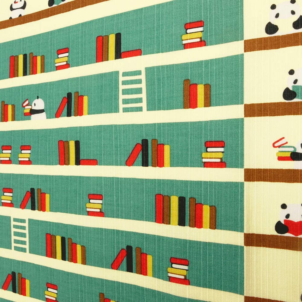 Furoshiki 20"- Panda Library Green