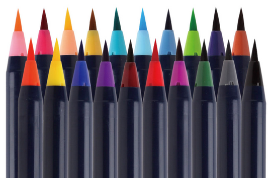 SAI Watercolour Brush Pen - 20 Colour Set