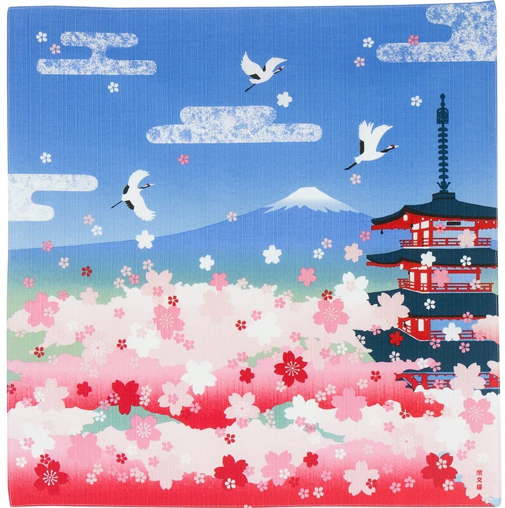 Furoshiki 20"- Sakura Mt. Fuji