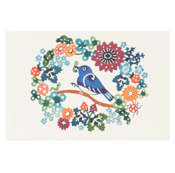 Postcard - Blue and White Flycatcher