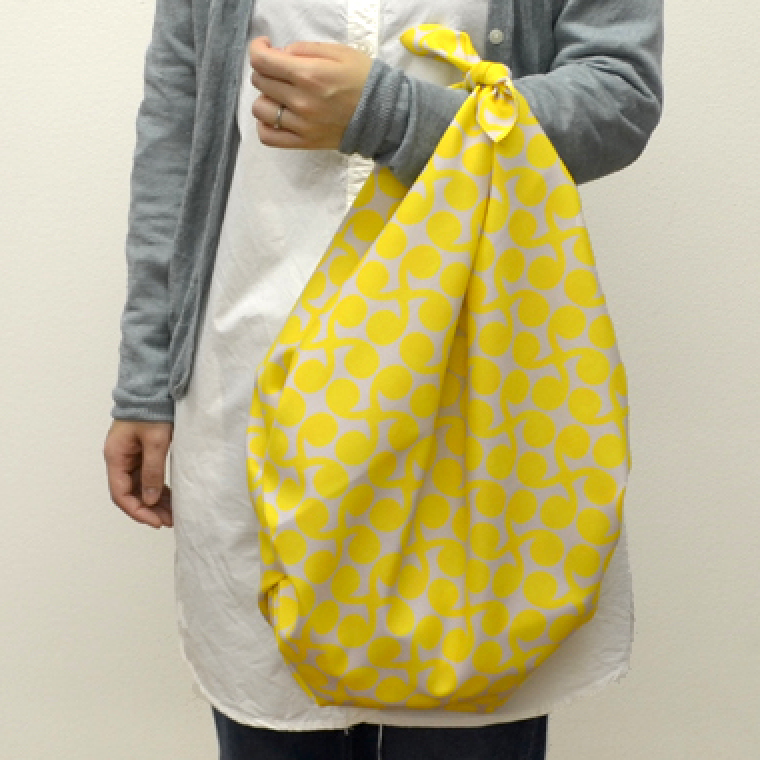 Furoshiki 39"- Aquadrop Isa Monyo Sprout Yellow Water Repellent