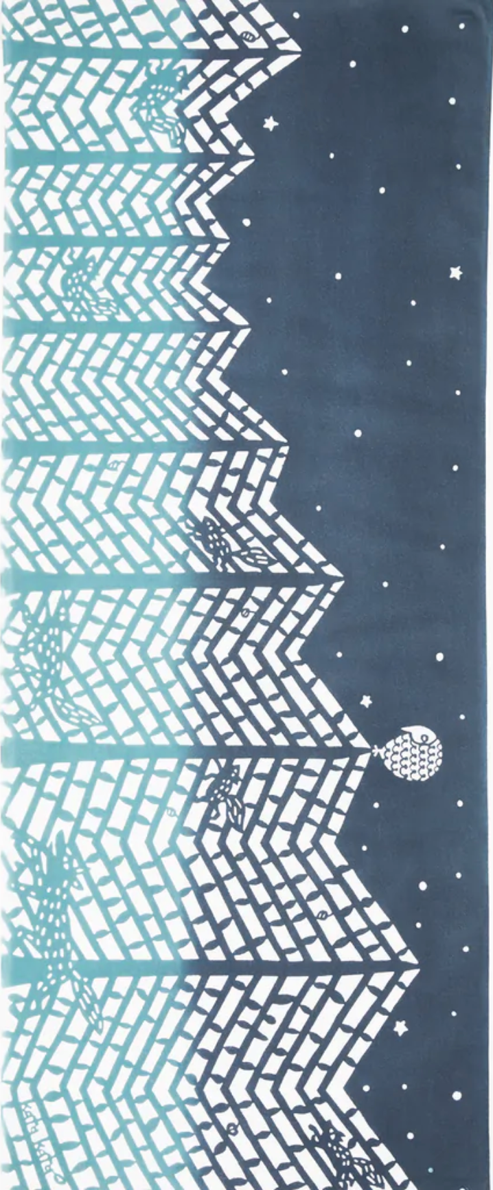 Tenugui Towel - In Wolf Wood Blue