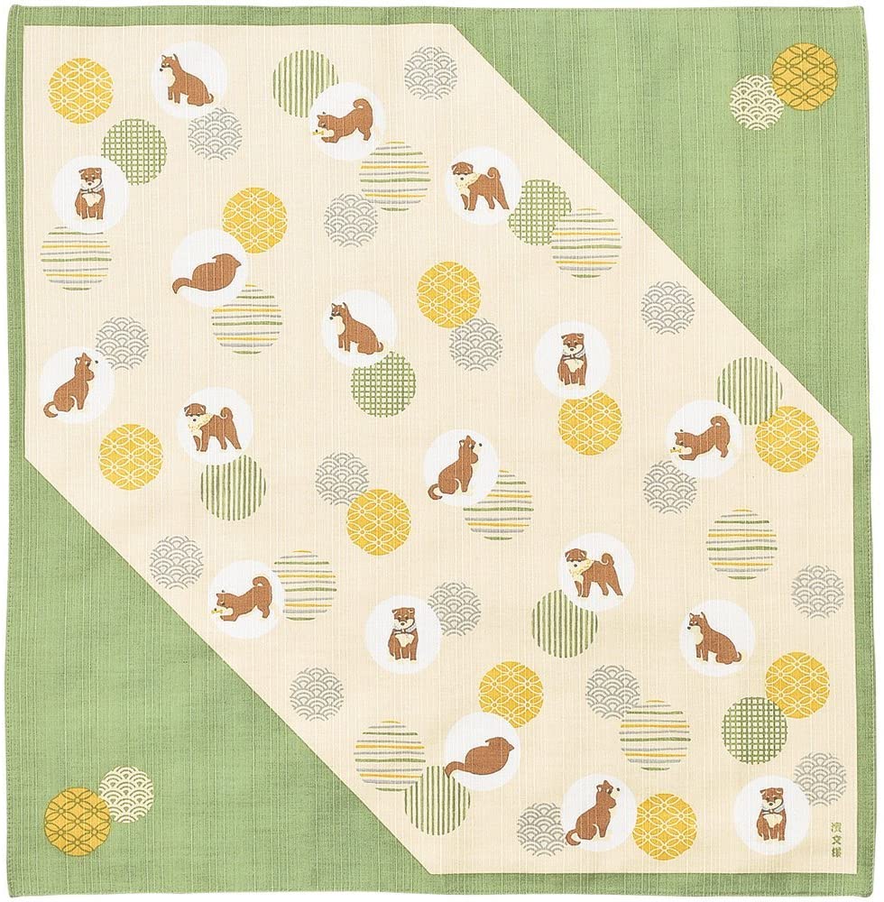 Furoshiki 20"- Shiba Green