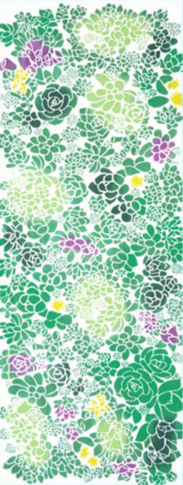 Tenugui Towel - Succulent