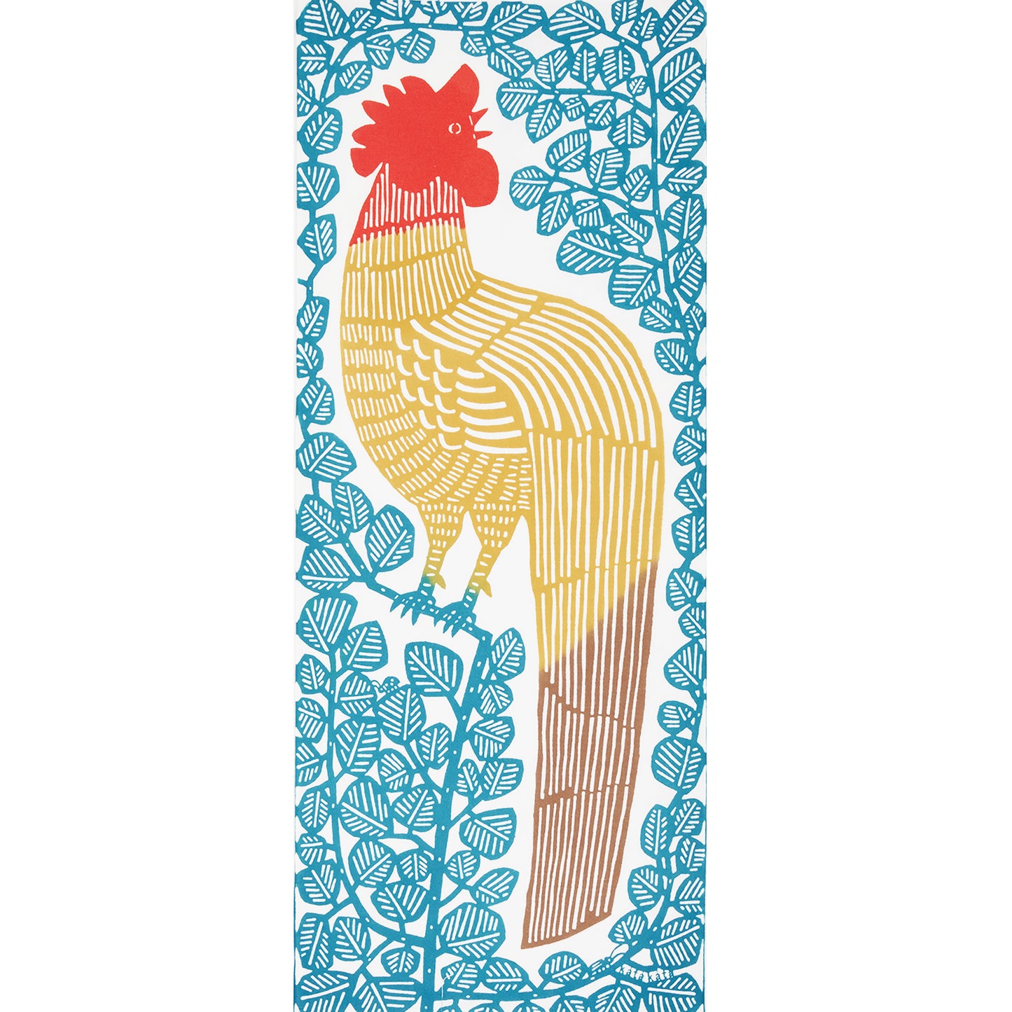 Tenugui Towel - Chicken Blue