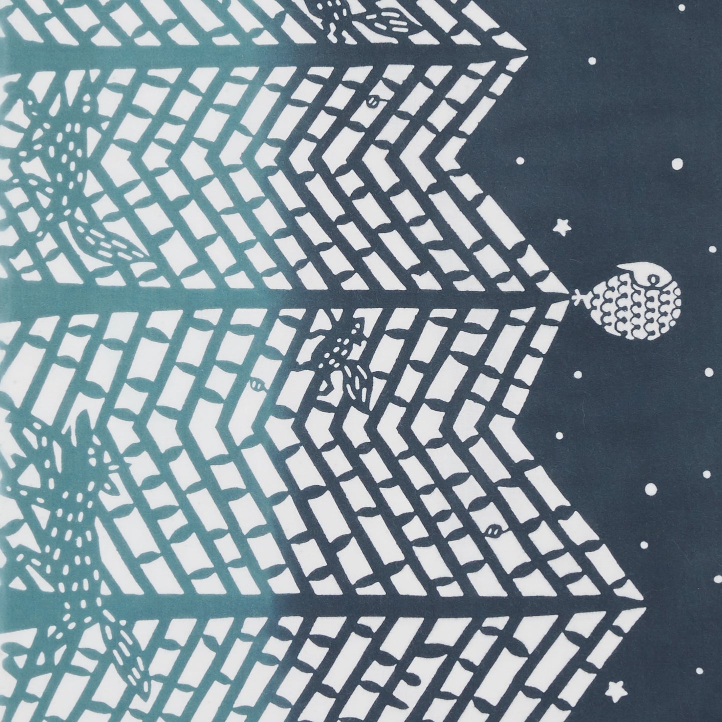 Tenugui Towel - In Wolf Wood Blue