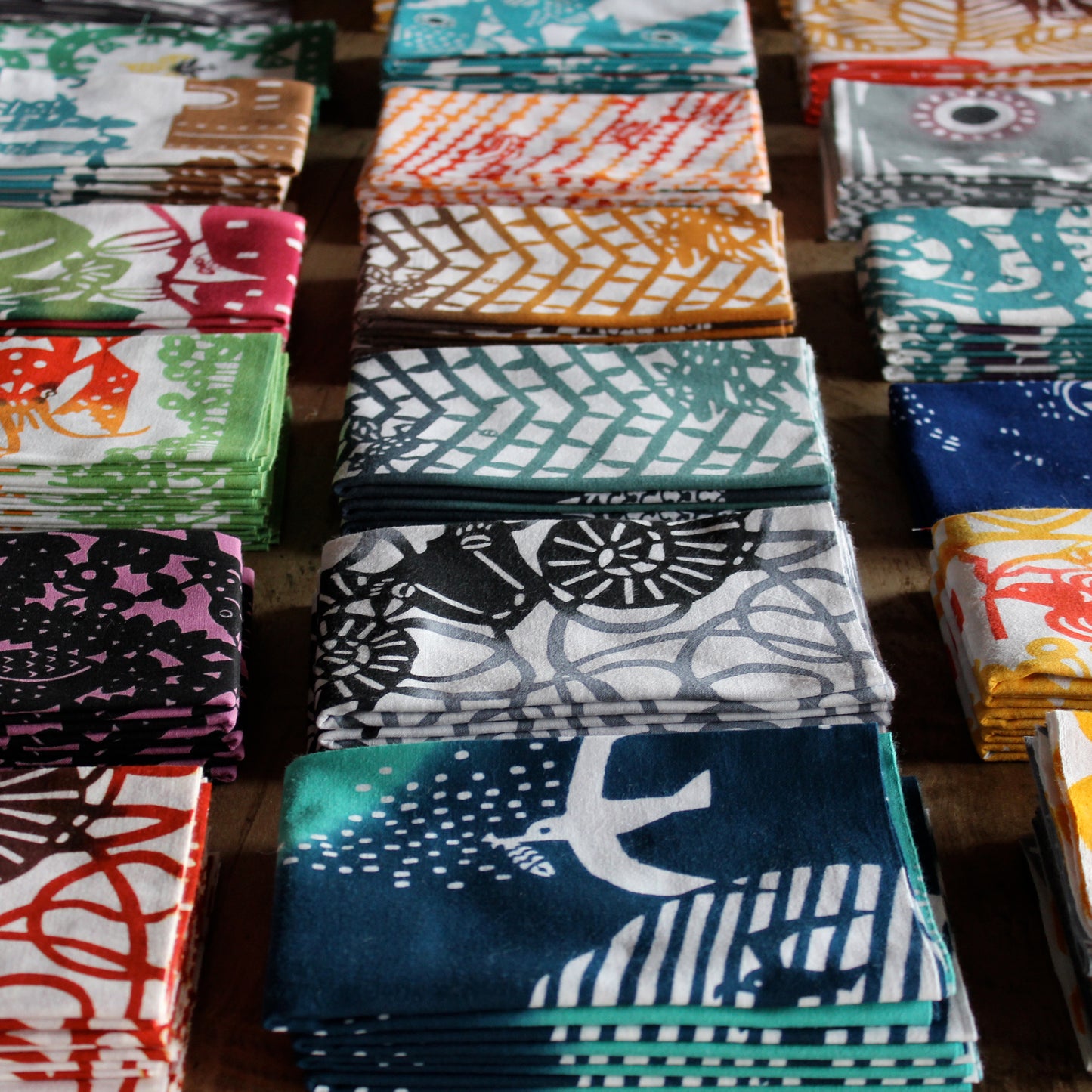 Tenugui Towel - Chicken Blue