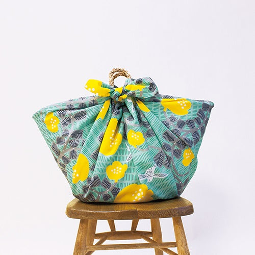 Furoshiki 39"- Aquadrop kata kata Hummingbird Green Water Repellent
