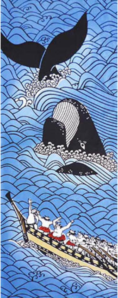Tenugui Towel - Whaling