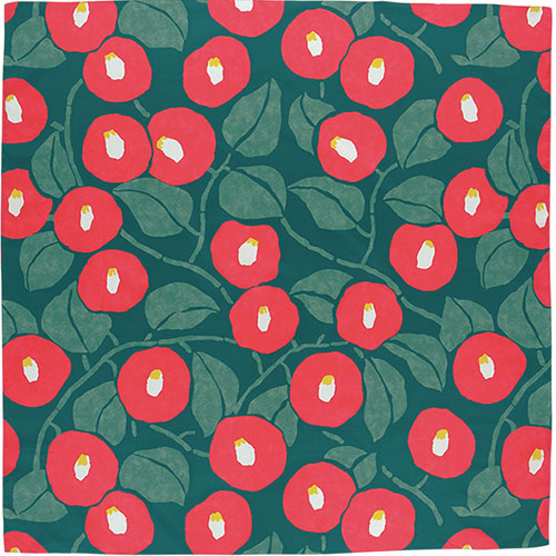 Furoshiki 39"- Aquadrop Yumeji Camellia Green Water Repellent
