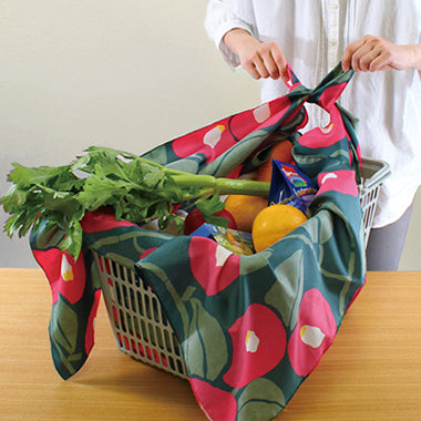Furoshiki 39"- Aquadrop Yumeji Camellia Green Water Repellent