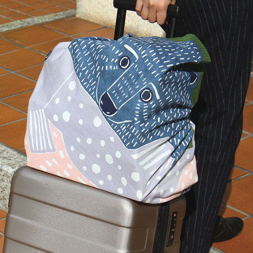 Furoshiki 40"- kata kata Bear Green