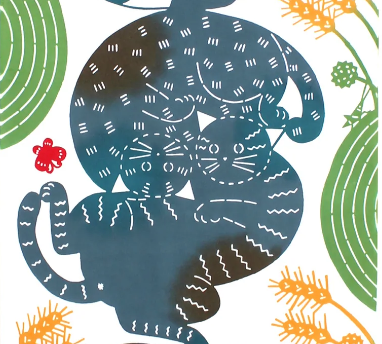 Tenugui Towel - Cat