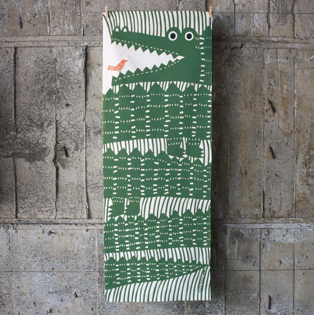 Tenugui Towel - Crocodiles