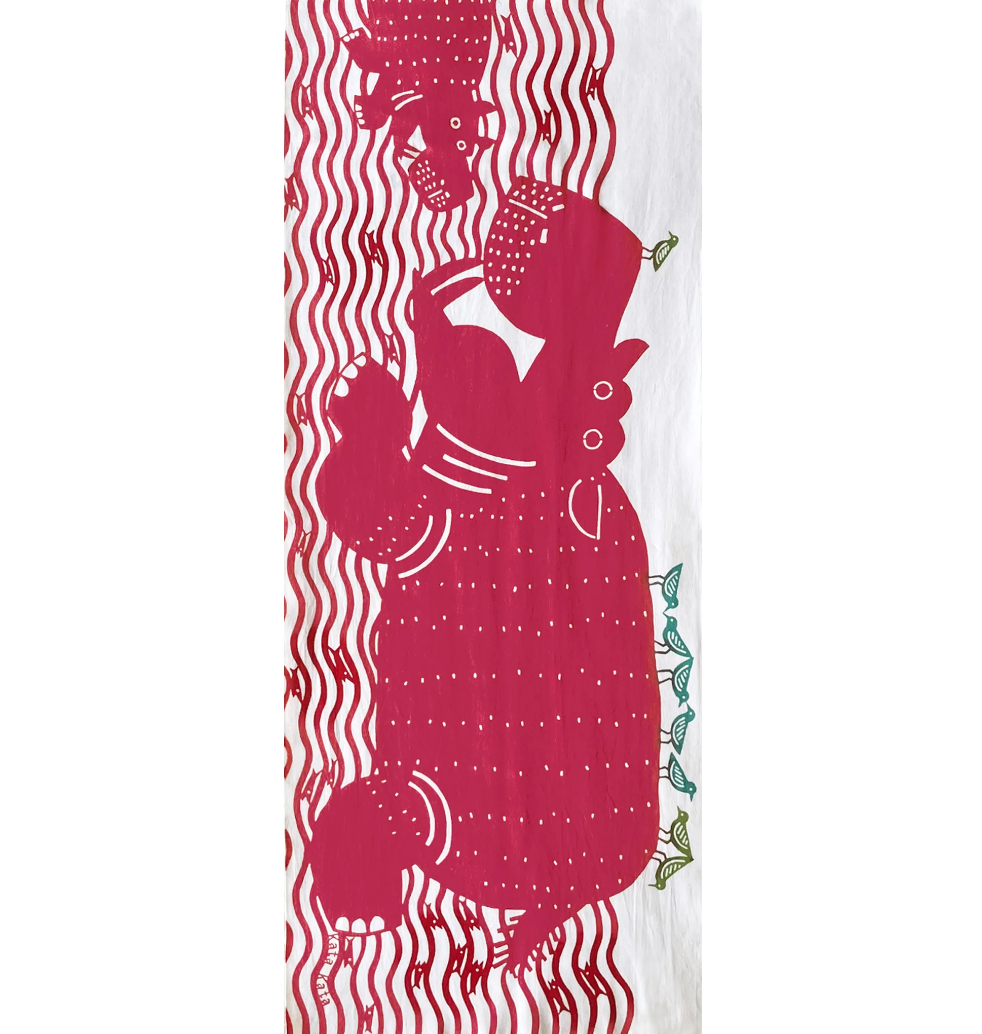 Tenugui Towel - Hippo