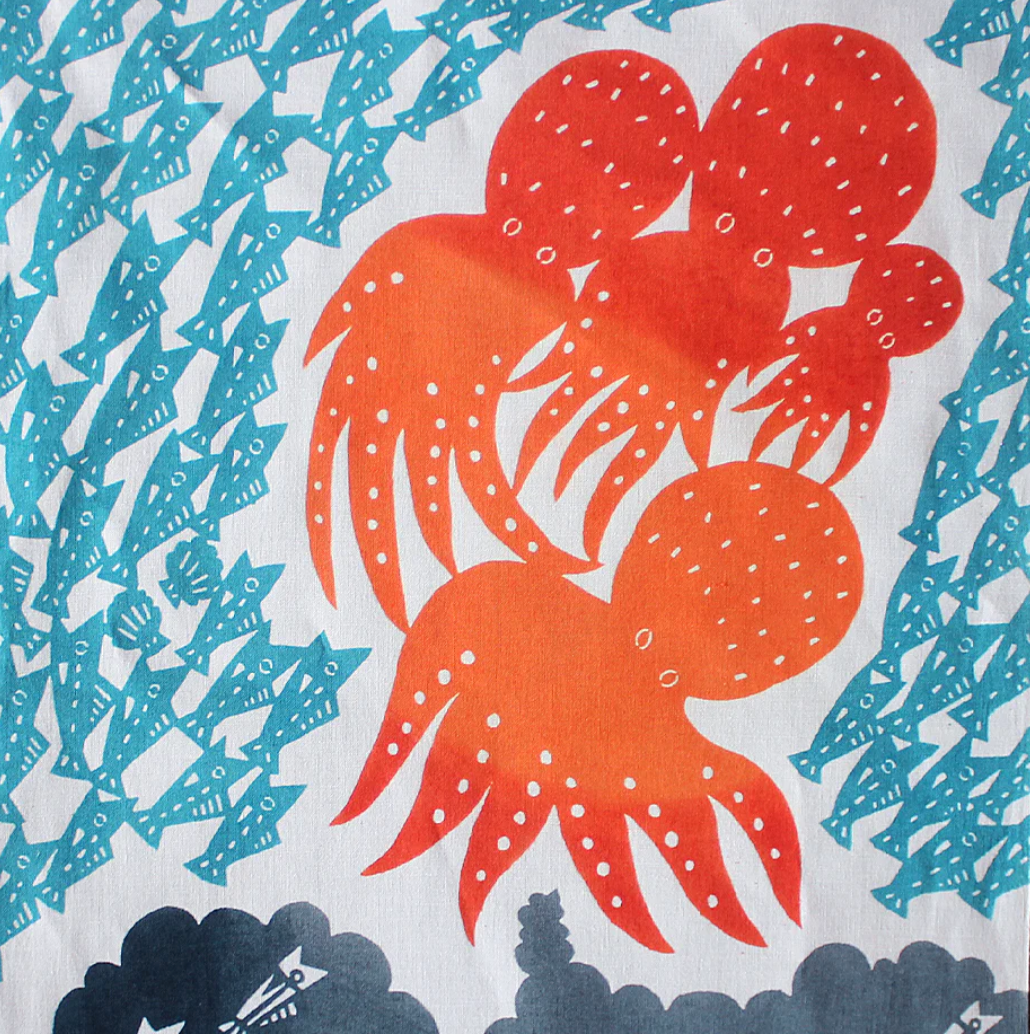 Tenugui Towel - Octopus