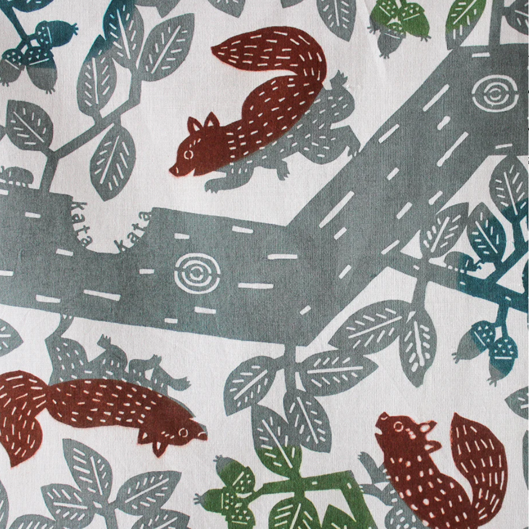 Tenugui Towel - Squirrels