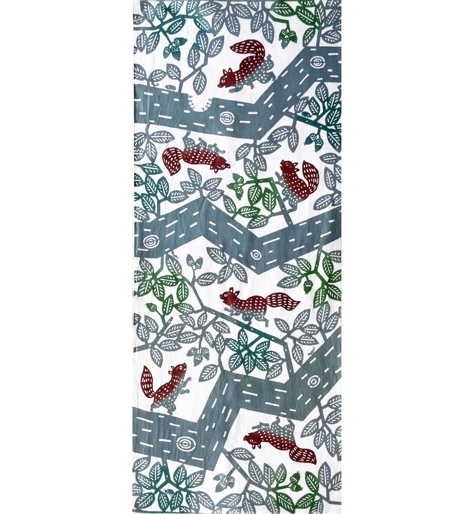 Tenugui Towel - Squirrels