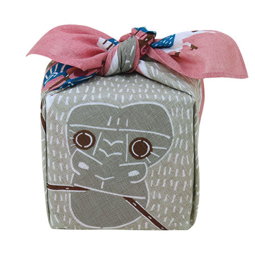 Furoshiki 20"- kata kata Gorilla Pink