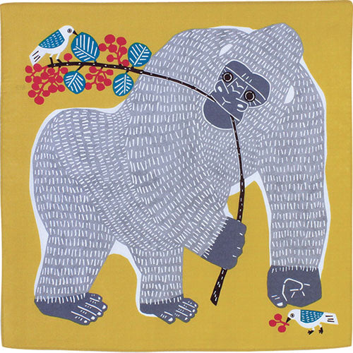Furoshiki 20"- kata kata Gorilla Yellow