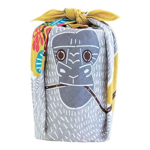 Furoshiki 20"- kata kata Gorilla Yellow